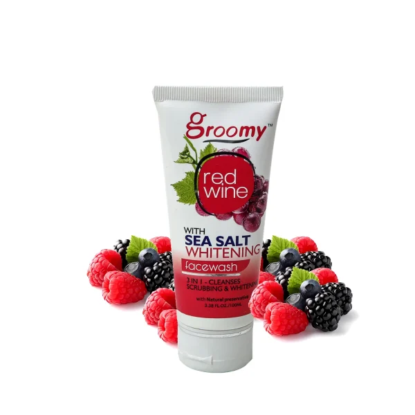 Groomy Red Wine Face Wash 3 in 1