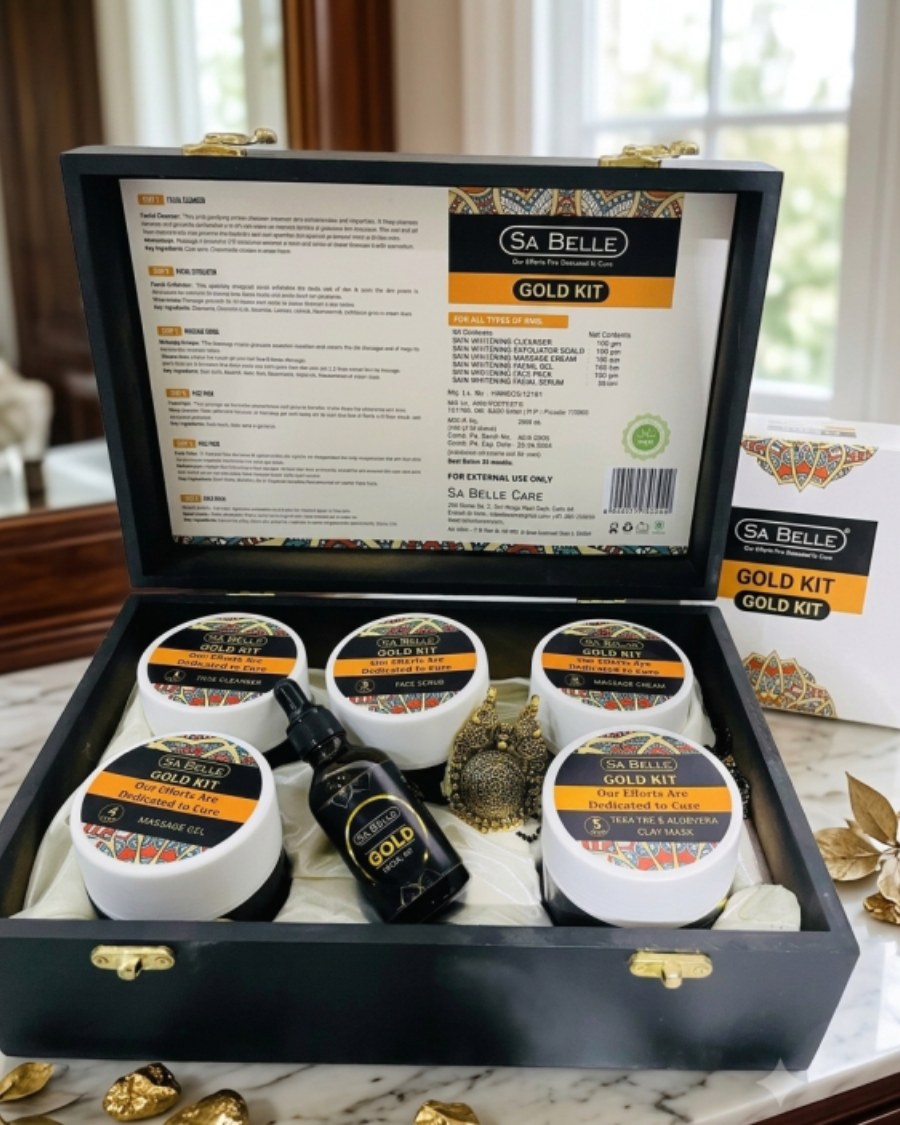 Charcoal & 24K Gold Detox Facial Kit